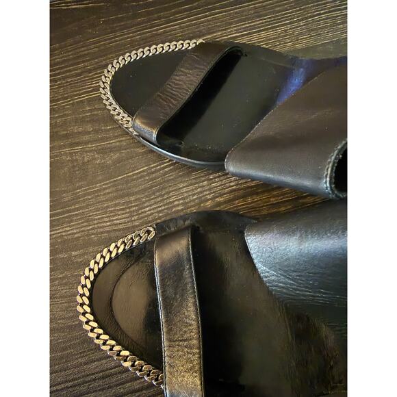 SANDRO Paris Chain Block Heels Sandals Sz. EU 40 / US 9 - Picture 3 of 10